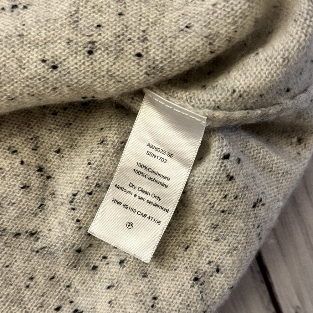 ATM Anthony Thomas Melillo Womens Cashmere Beige‎ Speck Lightweight Sweater XS - Picture 7 of 8